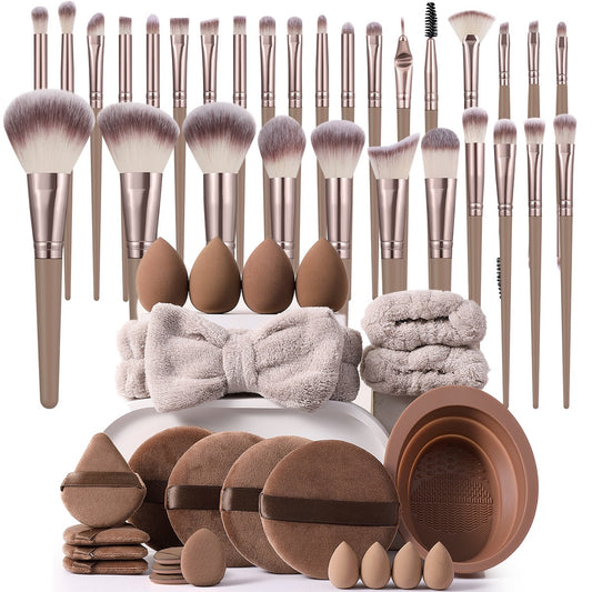 44/54 PCS Makeup Tool Set, Beauty Tools Major Combination Suit Face Wash Makeup