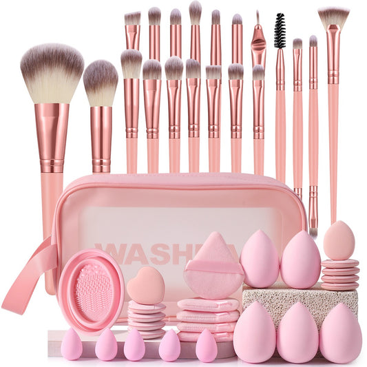 47/57 PCS Makeup Tool Set, Beauty Tools Major Combination Suit Face Wash Makeup